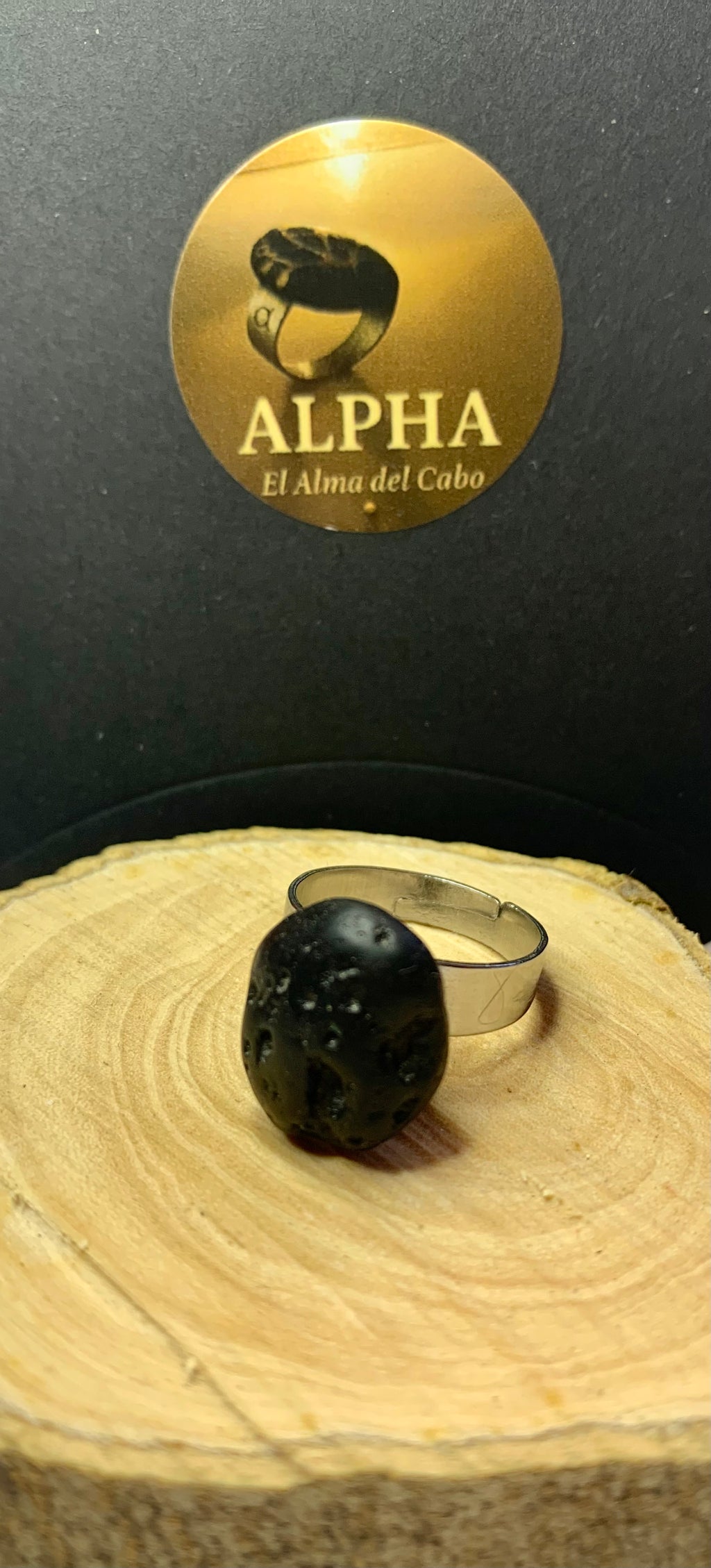 Anillo Basalto Negro 1