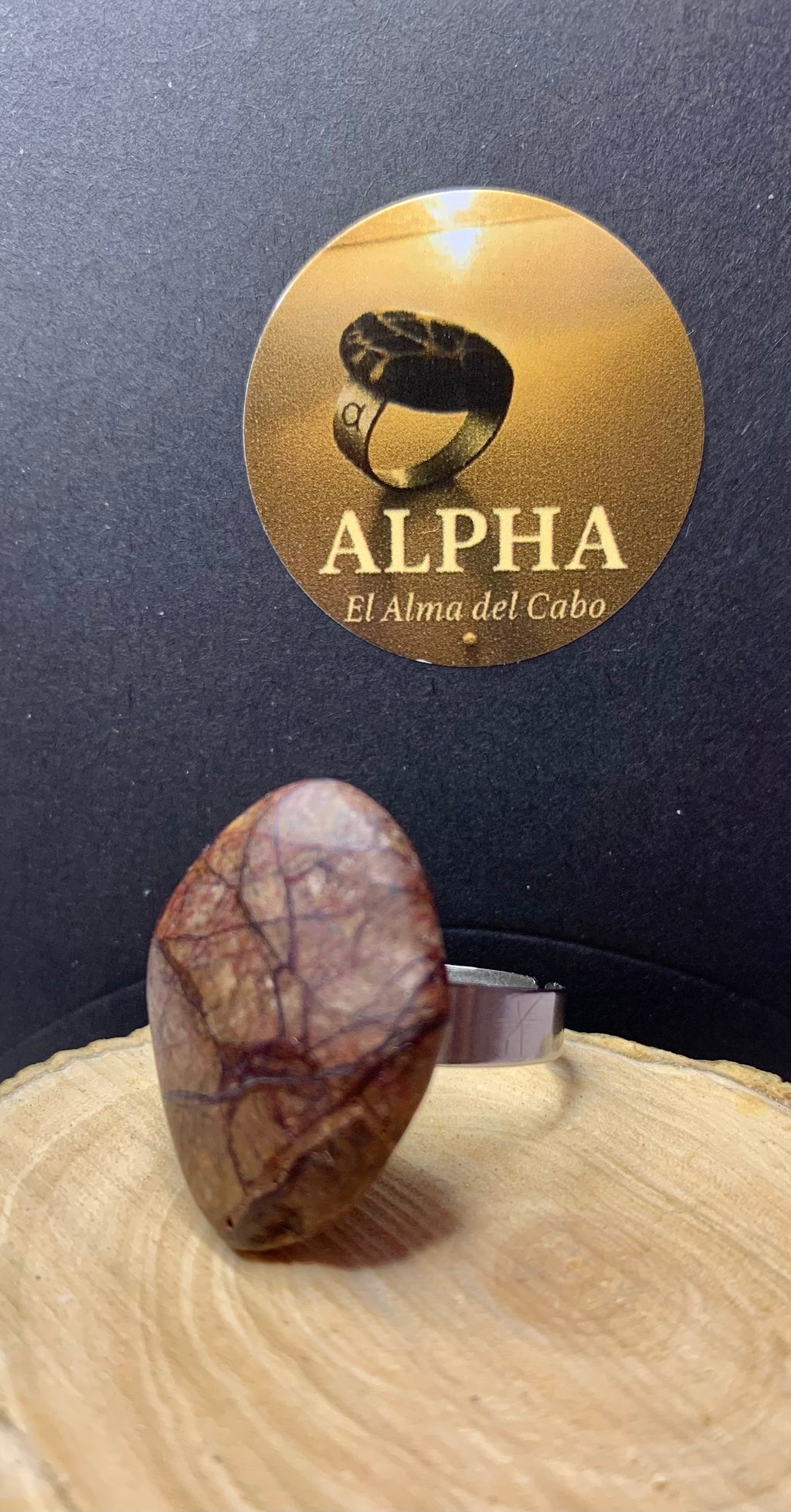 Anillo Jaspe madera 1
