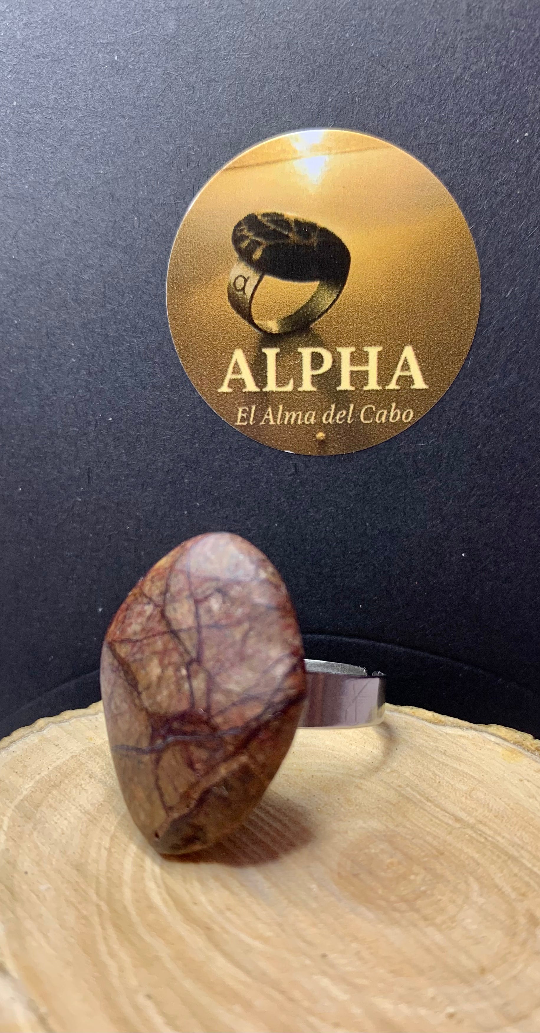 Anillo Jaspe madera 1
