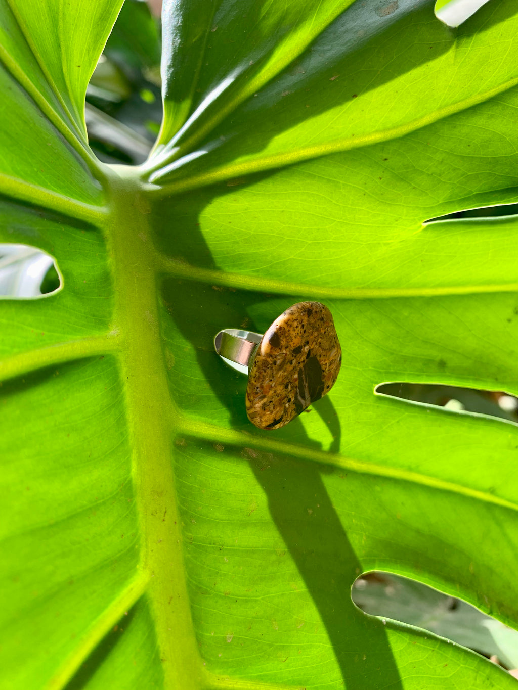 Anillo Jaspe mostaza