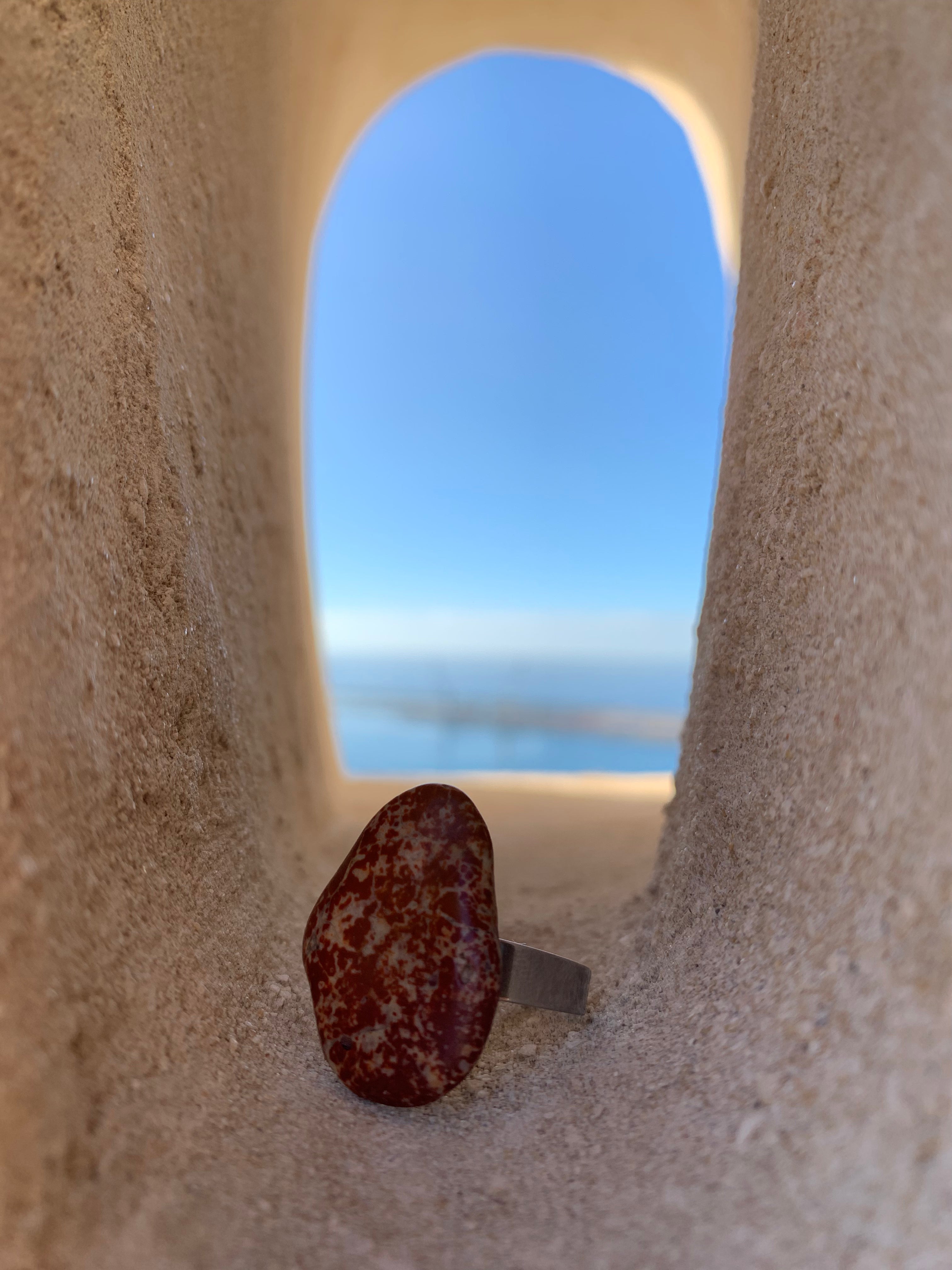 Anillo de Jaspe Rojo